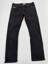 Diesel Men's Black Straight Jeans W32 Button 5-Pocket Logo Patch