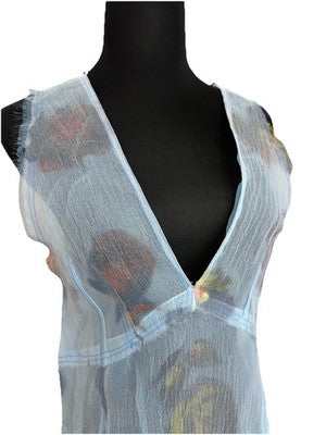 NWT Zara Mixed Printed Dress Limited Edition Short Sleeve Midi Dress Size M