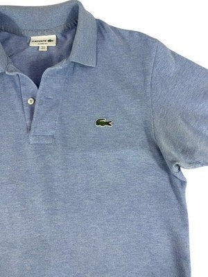 Lacoste Blue Polo Shirt Small Classic Fit Cotton Pique