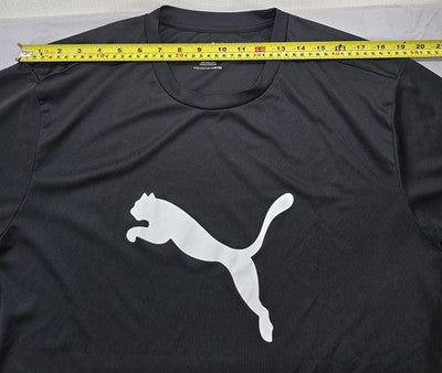 Puma Essentials Men's XXL Black Short Sleeve Tee Cat Logo