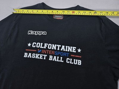 Kappa Black Basketball Men's XXL Short Sleeve Crewneck T-Shirt
