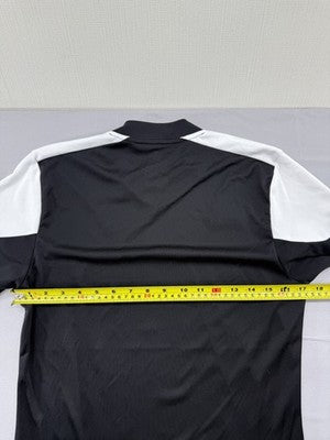 Adidas Black Striped Soccer Jersey Climalite Short Sleeve S