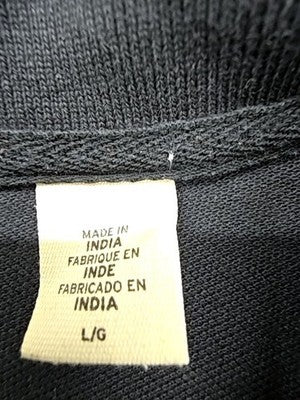 Levi's Men's Black Short Sleeve Polo Shirt L Cotton Logo