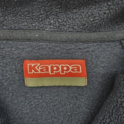 Kappa Men's Navy Blue Full Zip Fleece Jacket L Polyester