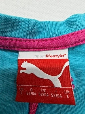 PUMA Men's L Turquoise Barcode Short Sleeve Sportlifestyle T-Shirt
