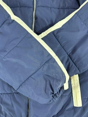 Fila Men's Navy Blue Puffer Jacket Size L Vintage Winter