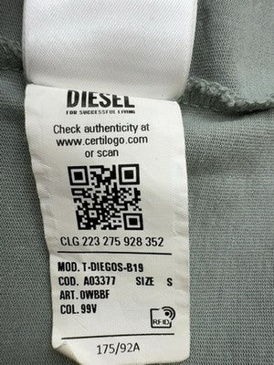 Diesel Men Gray T-Shirt size L product image 11