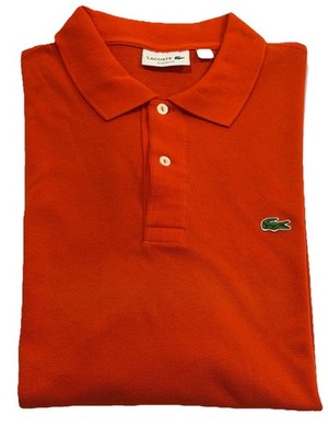 Lacoste Polo Shirt Size Us 4Xl Men`S Regular Fit Orange - Free Shipping