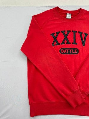 Nike Kobe Bryant Red Crewneck Sweatshirt Men's L Fleece Long Sleeve