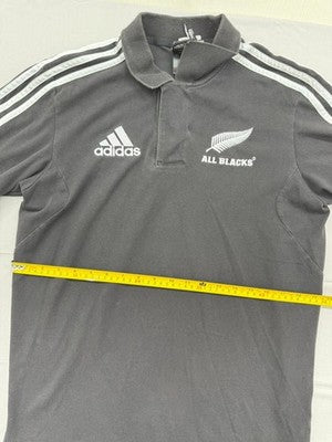 Adidas All Blacks Black Climalite Polo Shirt Men's Short Sleeve Regular Fit