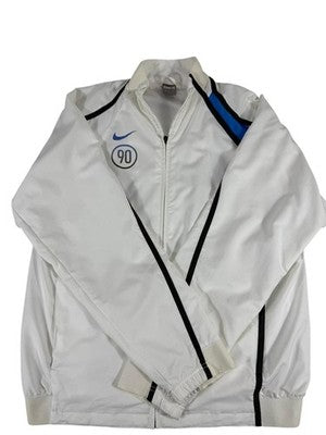 Nike Total 90 White XL Soccer Track Jacket Vintage Water Repel