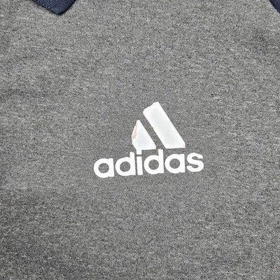 Adidas Men's XL Short Sleeve Polo Shirt Gray/Navy Climacool Poly XL