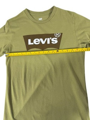 Levi's Men's S Green Logo Graphic Cotton Tee Crewneck