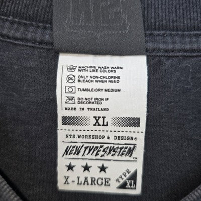 NTS Men Black Star Wars Graphic T-Shirt Size XL Regular Crew Neck