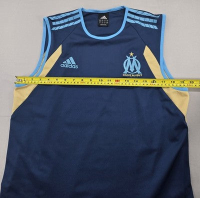Adidas Vintage Navy Soccer Training Vest Climalite Outdoor[1]