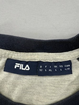 Fila Men's L Cream Raglan T-Shirt Color Block Cotton