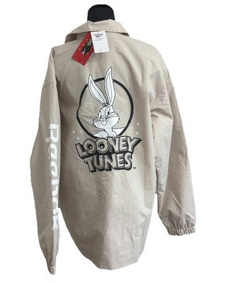 NWT Unisex Reebok Looney Tunes Jacket Beige Casual