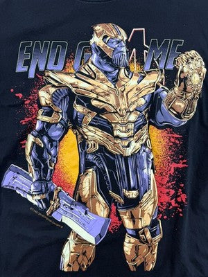 Black Timber Thanos Avengers Endgame Men's M Black T-Shirt Cotton