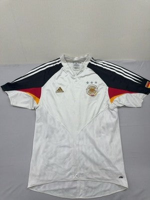 Adidas Germany Jersey White XL Men Short Sleeve 3 Stripes Crewneck