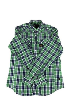 G-Star Raw Men's Multicolor Shirt – Size L, Plaid, Long Sleeve