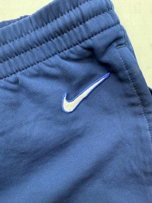Nike Men's Navy XL Track Pants Tapered Drawstring Zipper Poly