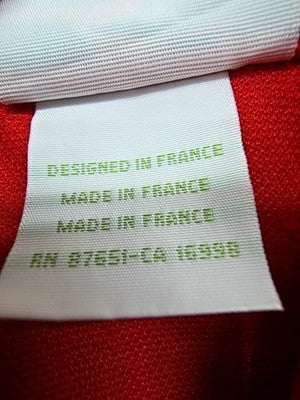 Lacoste Red Cotton Polo Shirt Men Short Sleeve Size 5 France