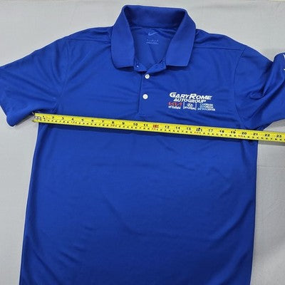 Nike Men's Blue Dri-FIT Golf Polo Short Sleeve Moisture Wicking