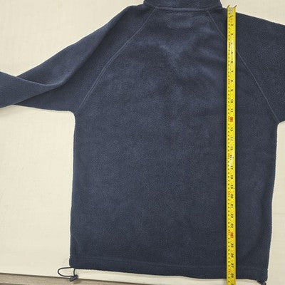 Kappa Men's Navy Blue Full Zip Fleece Jacket L Polyester