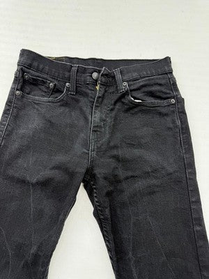 Levi's 502 Hi-Ball Black Slim Tapered Stretch Jeans W28 L32 Men