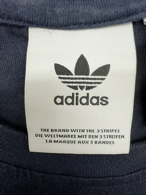 Adidas Originals Trefoil Logo T-Shirt Men's M Navy Cotton Short Sleeve