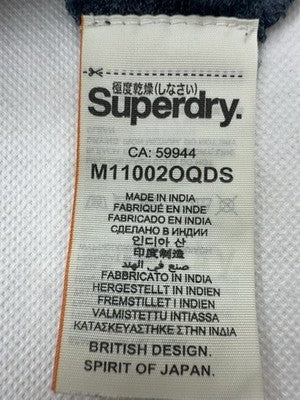 Superdry Classic Pique Polo Grey M Short Sleeve Men's