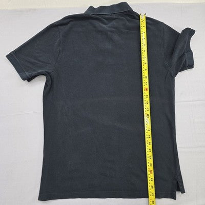 Nike Men's Black Cotton Polo Shirt Short Sleeve M Button Closure