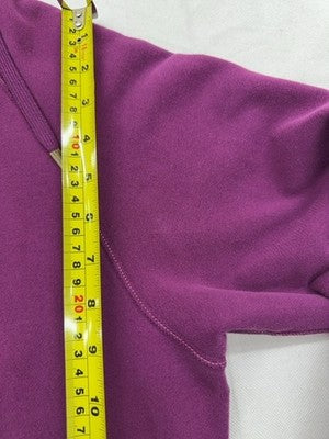 Nike Full Zip Fleece Hoodie L Purple Organic Cotton Sportswear GB42144