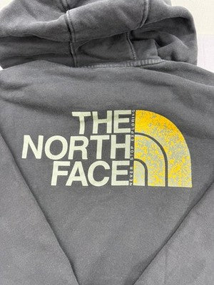 The North Face Men's Grey Pullover Hoodie XS Cotton Blend