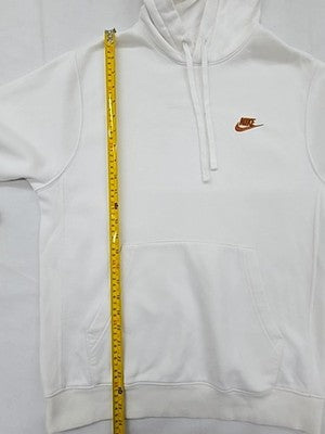 Nike Pullover Fleece Hoodie White Size S Unisex Adult