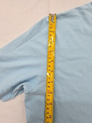 Champion Light Blue Small Short Sleeve Crewneck Logo T-Shirt Unisex