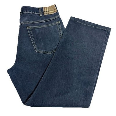 Burberry London Mens Dark Grey Straight Jeans Size 32Wx38L