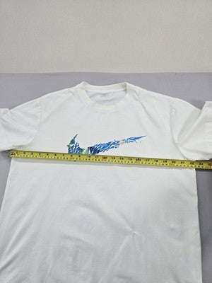 Nike Men's 2XL White Swoosh Sportswear Cotton T-Shirt Short Sleeve