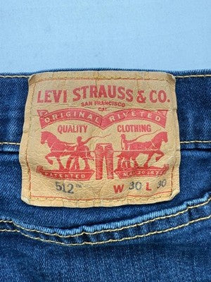 Levi's 512 Men's Slim Taper Jeans 30x30 Stretch Med Wash