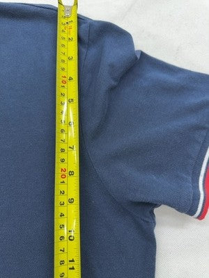 Diadora Men's Blue Cotton Polo Shirt XXL Short Sleeve Button