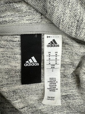 Adidas Grey Heather Hoodie Unisex M Regular
