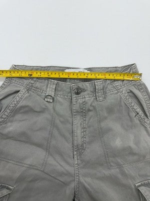 Bershka Unisex Gray Cargo Pants Size M Relaxed Cotton Drawstring