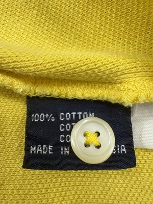 Polo Ralph Lauren Yellow Men's M Short Sleeve Polo Shirt Cotton