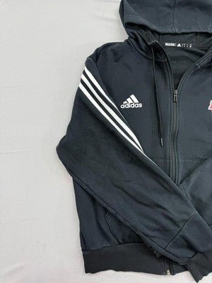 Adidas TCU Horned Frogs Black Full Zip Fleece Hoodie M