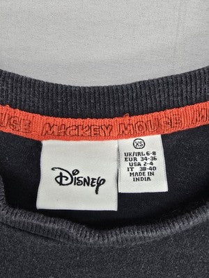 Disney Mickey Mouse Black Graphic T-Shirt XL Men's Cotton