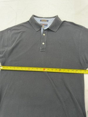 Tommy Hilfiger Men's Gray L Short Sleeve Polo Cotton Golf Shirt