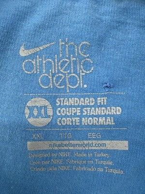 Nike Men's XXL Blue Short Sleeve Crewneck Cotton T-Shirt