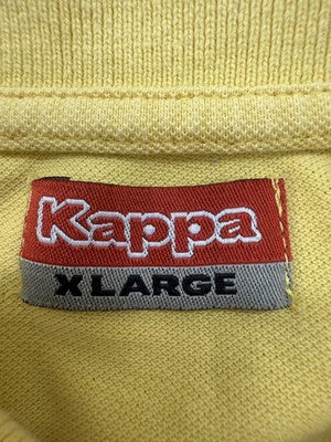 Kappa Polo Shirt Yellow Men's Size L Short Sleeve Cotton