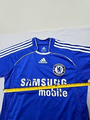 Adidas Men's Blue Soccer Jersey Short Sleeve Crewneck Size L