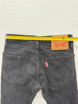 Levi's 502 Hi-Ball Black Slim Tapered Stretch Jeans W28 L32 Men